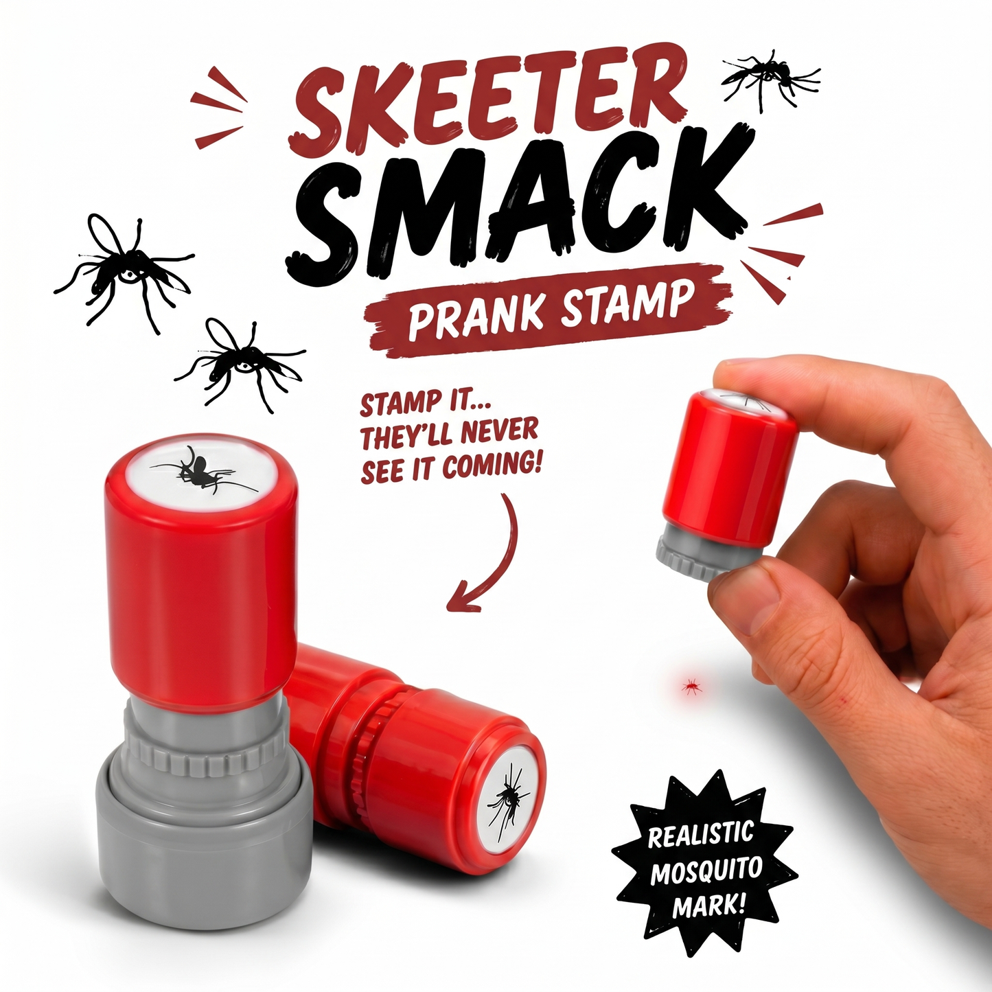 Skeeter Smack™ Prank Stamp