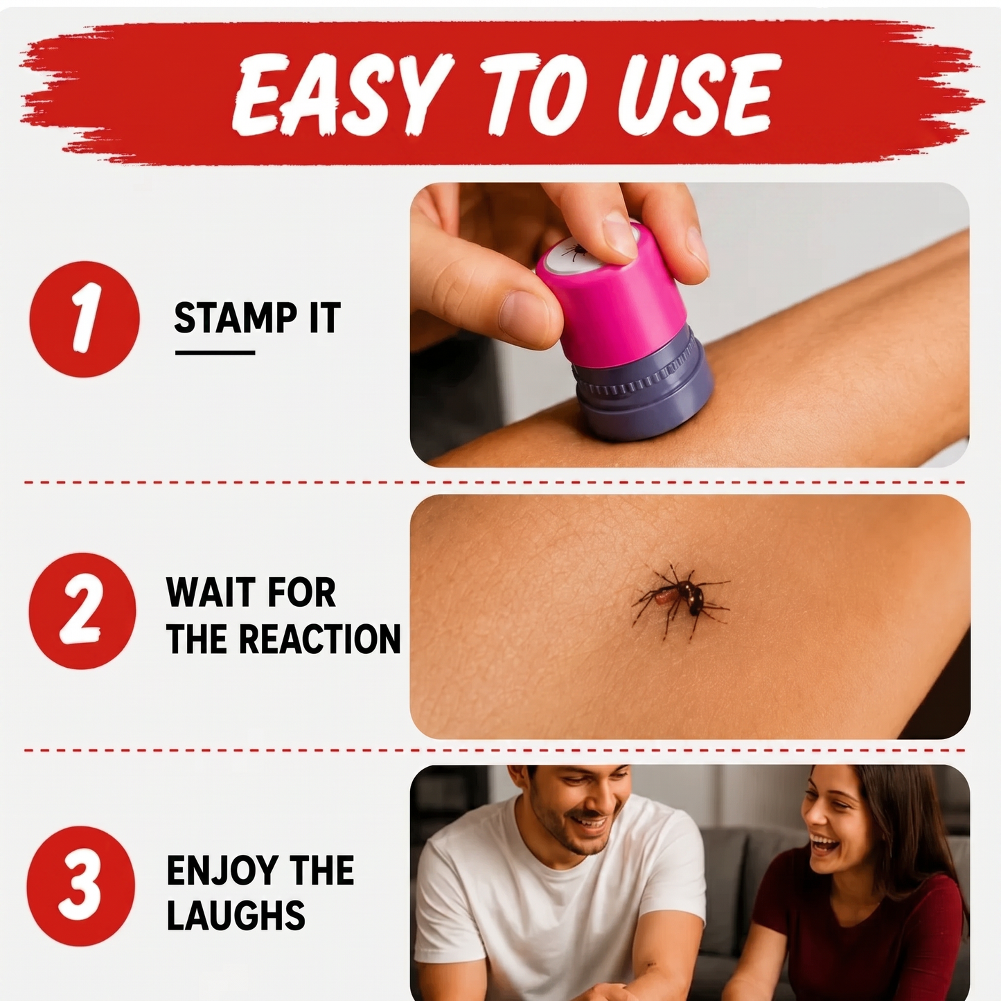 Skeeter Smack™ Prank Stamp